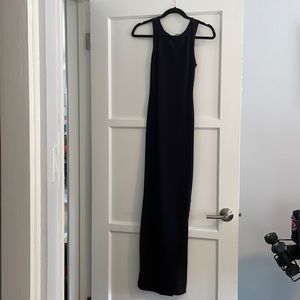 Forever 21 Long Black Slit Dress